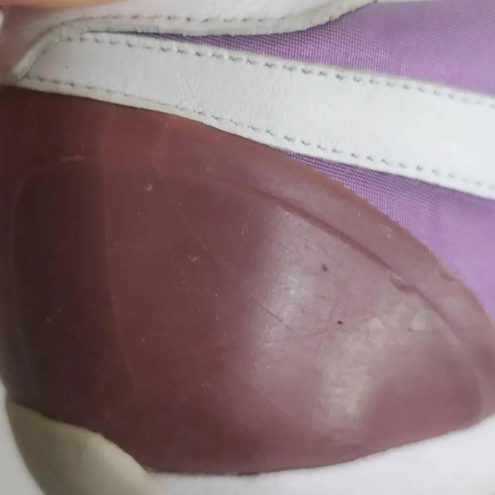 Nike Vintage Classic Sprint Sister Track Shoe Purple White Leather Size 10.5